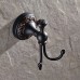 Leyden Black Brass Antique Bathroom Accessories Double Robe Hook Coat Hanger Towel Hook Clothes Hanger Robe Hook Towel Hook  Oil Rubbed Bronze - B01M9GD9SE